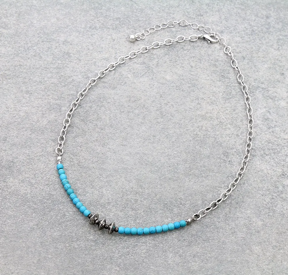 Alachua Y Navajo Chain & Bead Triple Strand Necklace Set
