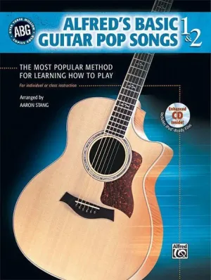 Alfred's Basic Guitar Pop Songs, Level 1 & 2, (Book & CD)
