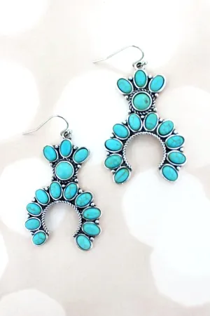 Aransas Fashion Naja Fish Hook Earring - Turquoise