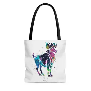 Aries Zodiac Sign Tote Bag