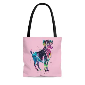 Aries Zodiac Sign Tote Bag