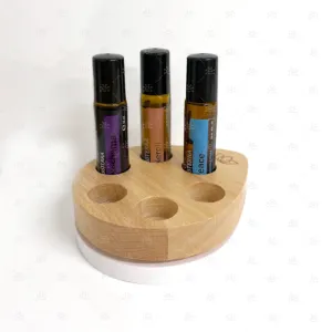 Aroma Array : Dew Drop Beech Display Stand (holds 6 roller bottles)