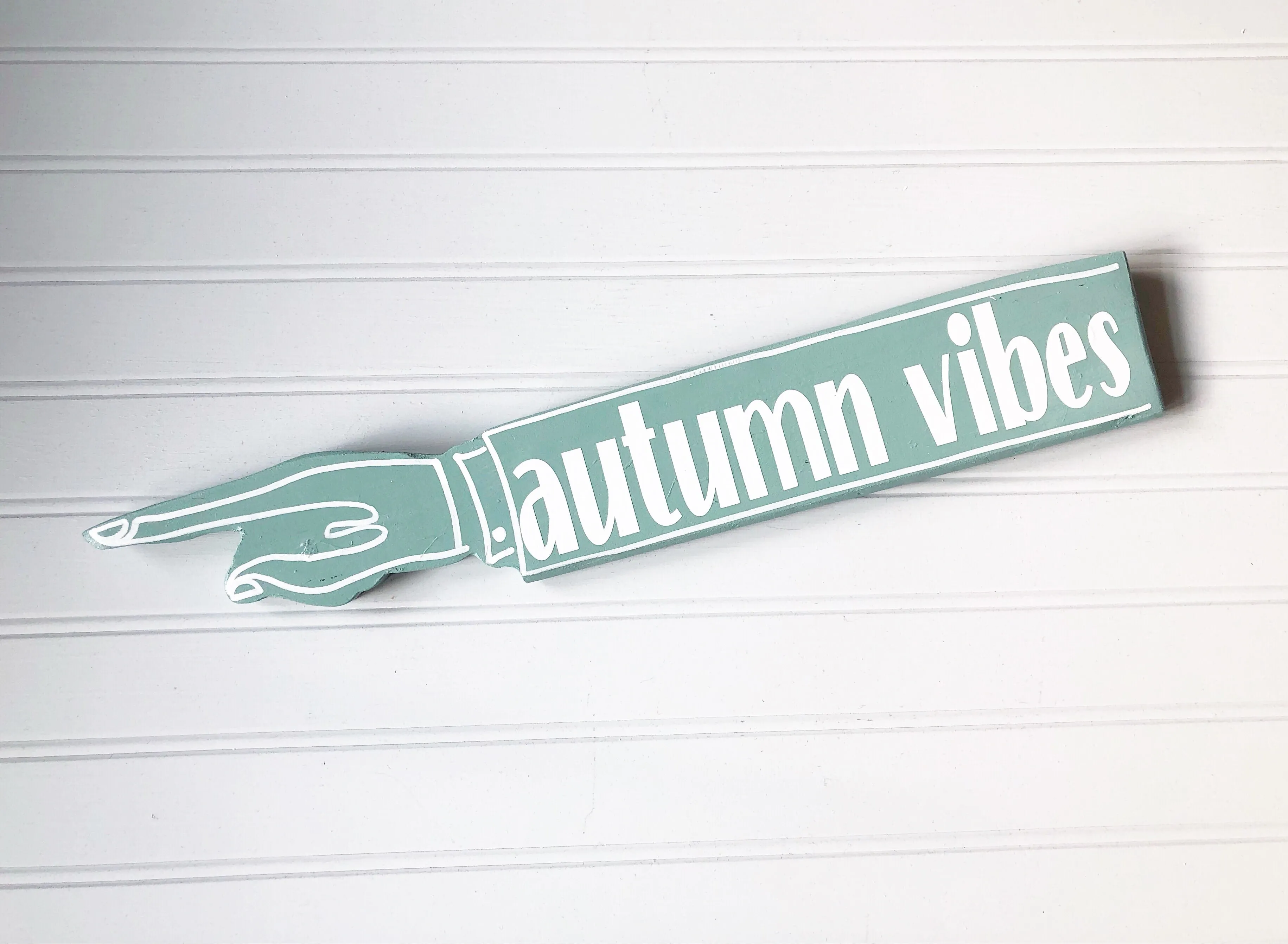 autumn collection - wooden pointy finger signs