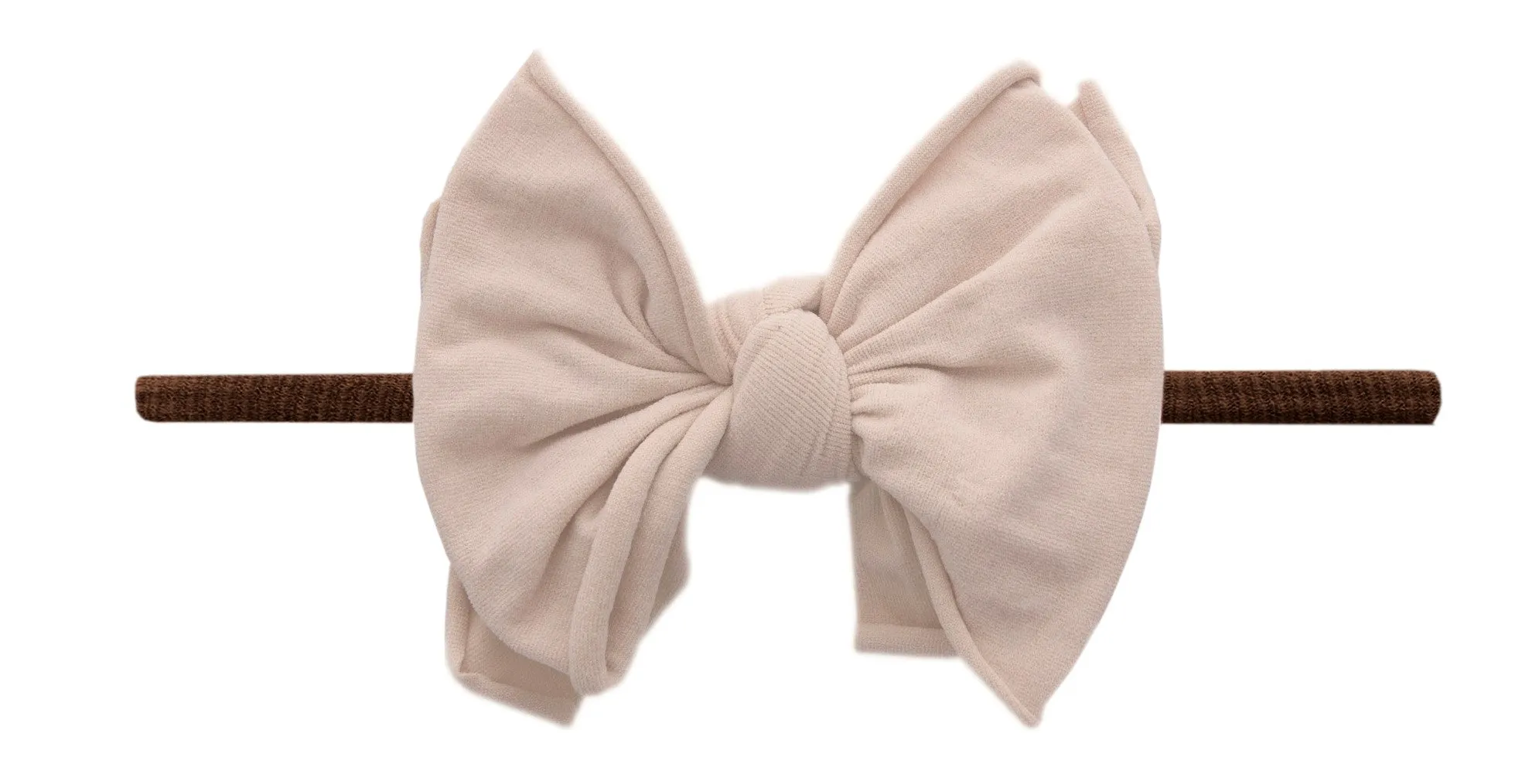 Baby Bling Blush / Brown FAB-BOW-LOUS Skinny Headband