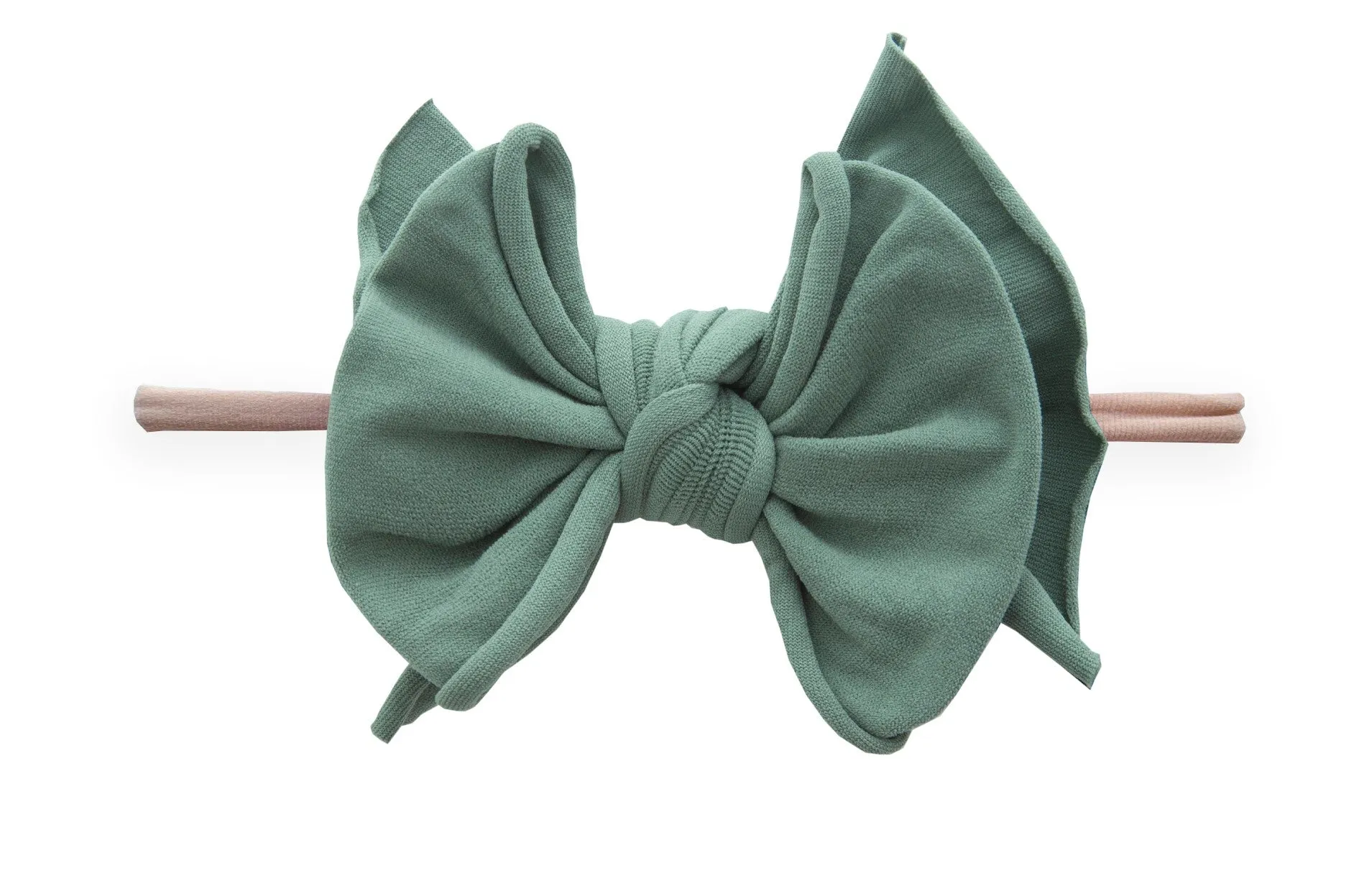 Baby Bling Fern / Blush FAB-BOW-LOUS Skinny Headband