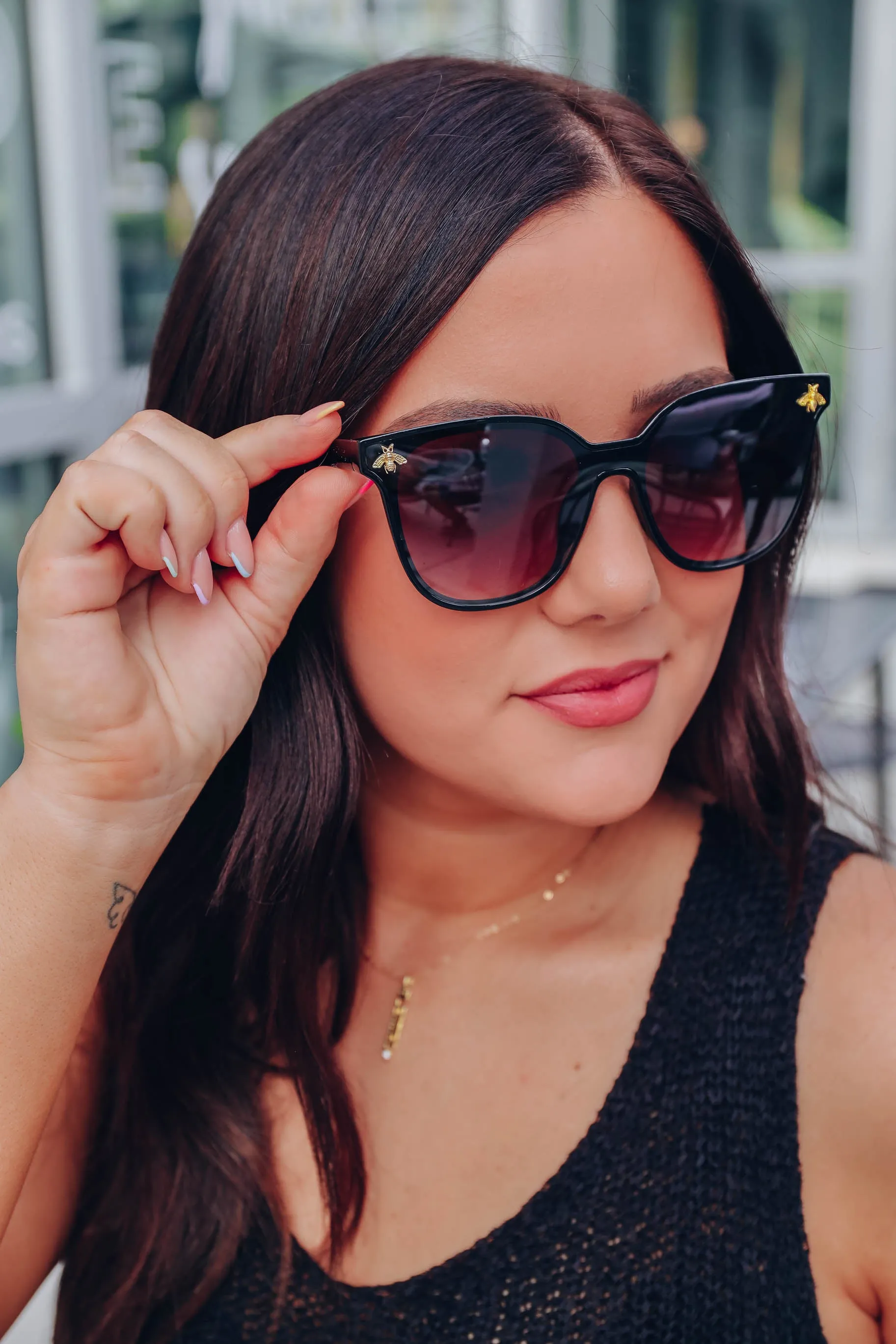 Baddest Bee Sunglasses - Black