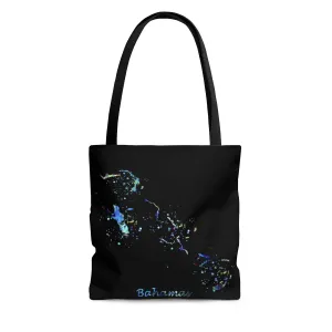Bahamas Map Tote Bag