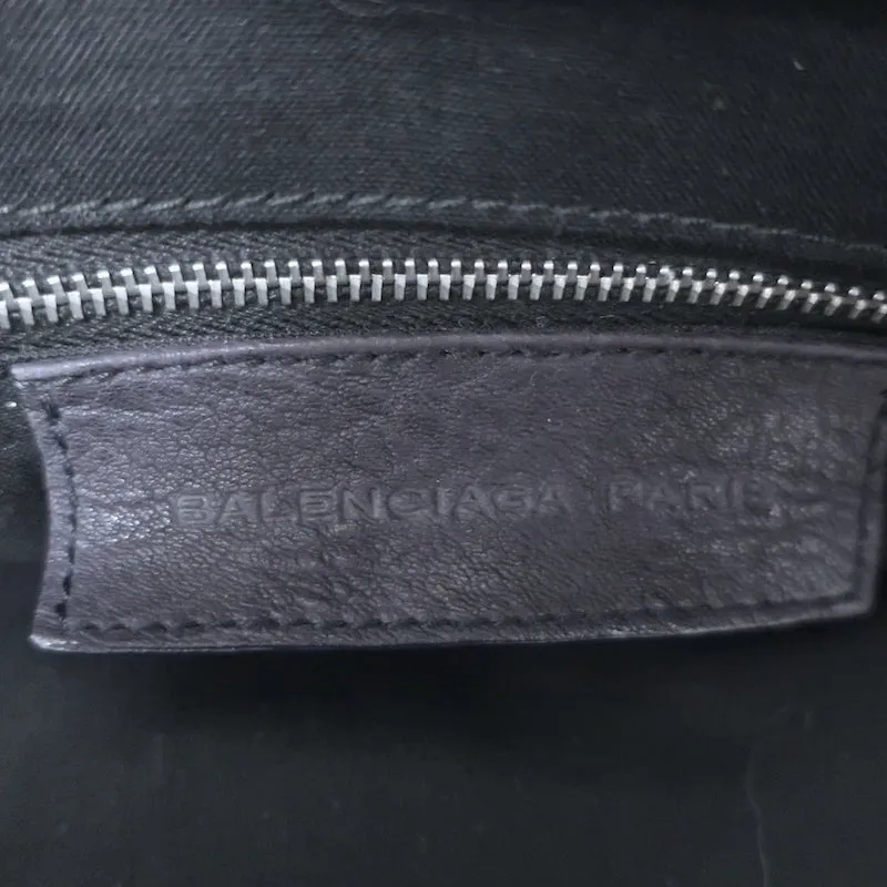 Balenciaga Top Lock Extra Large Shoulder Bag Dark Navy Leather