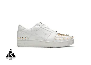 Bapesta "White Gold Studded"