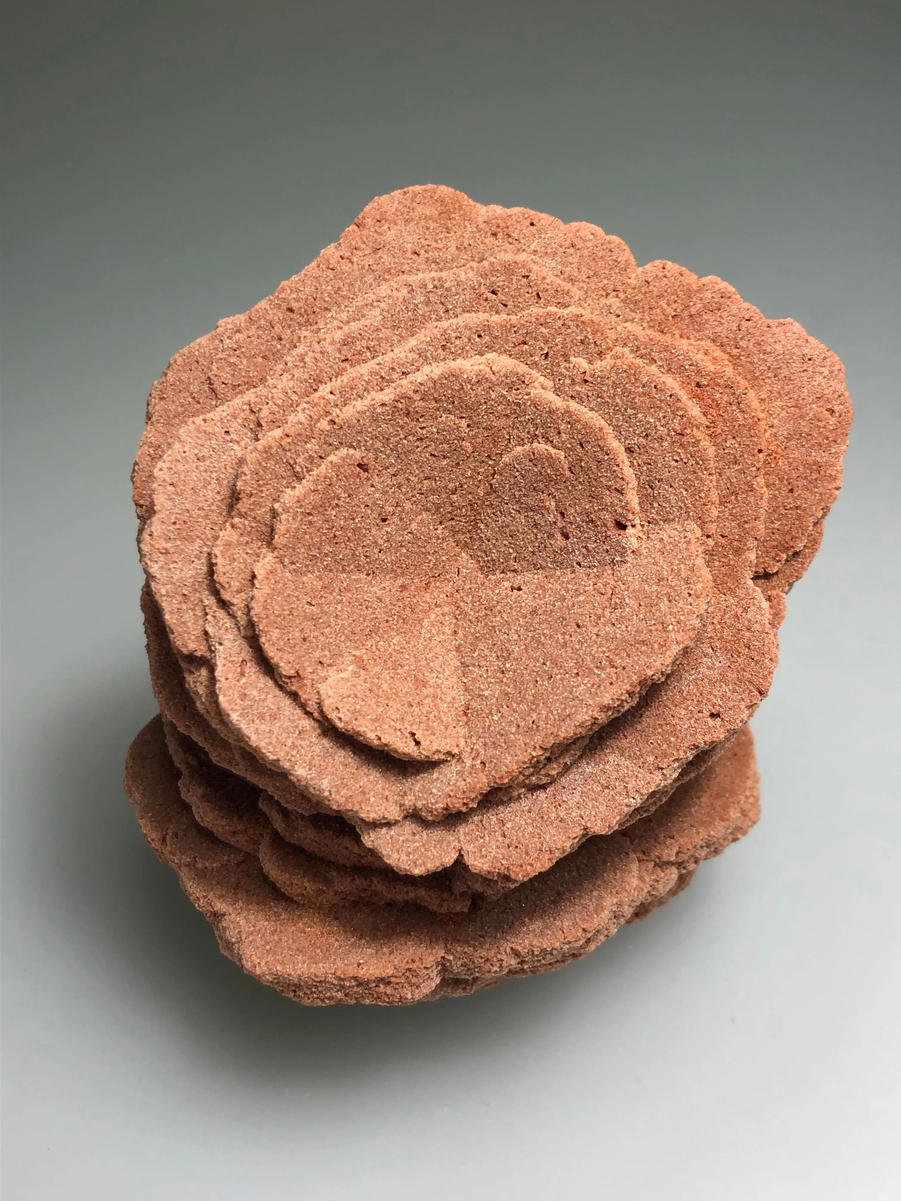 Barite (Rose), Norman, Oklahoma, Dr. David London Collection, Small Cabinet, 7.0 cm x 7.0 cm x 7.0 cm, $120.  Online Oct. 13.