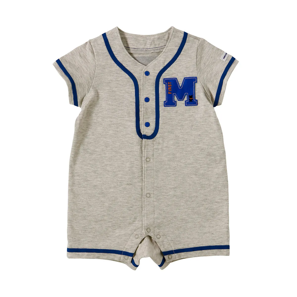 Baseball Jersey Style Short Sleeve Onesie