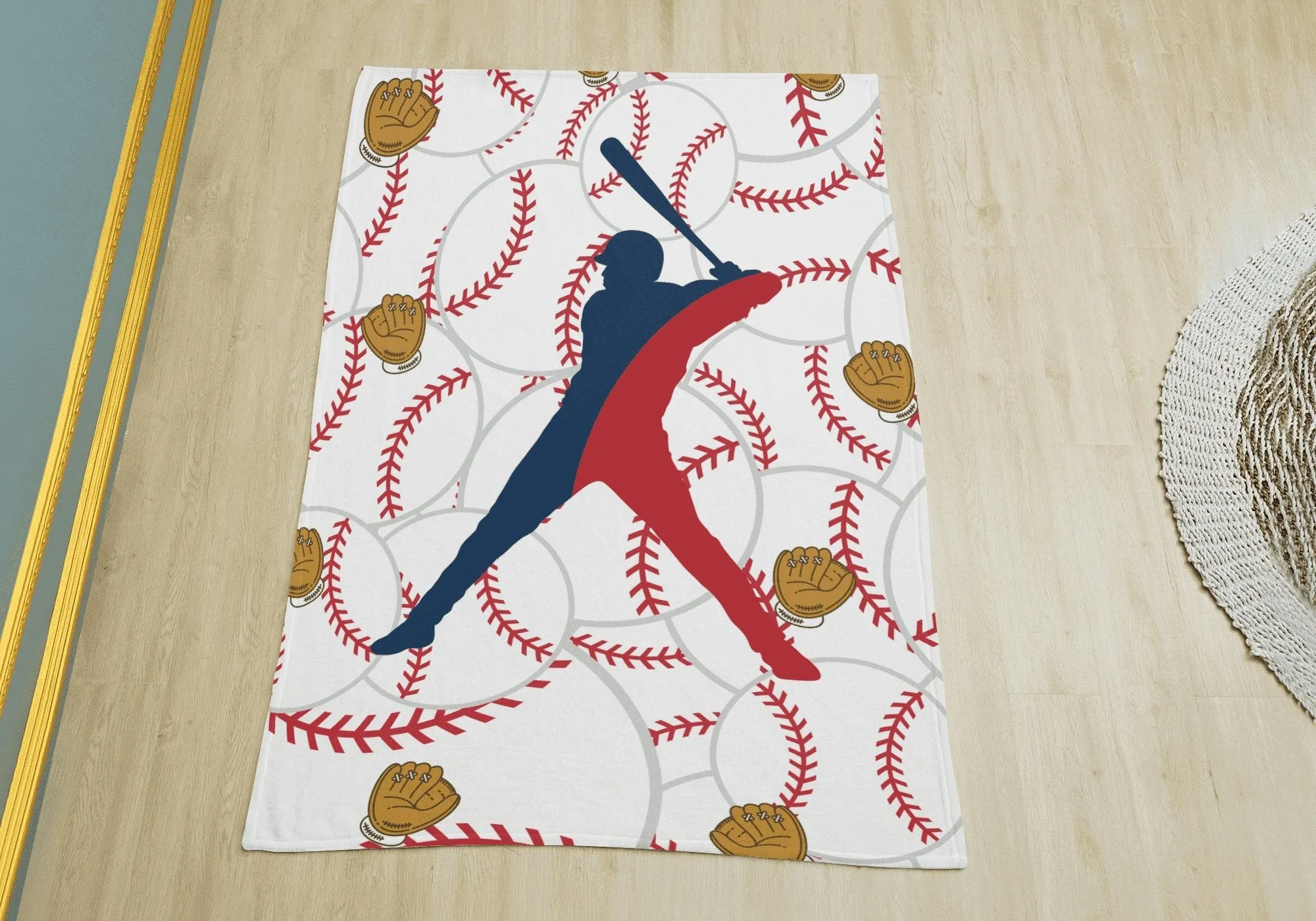 Baseball Plush Blanket