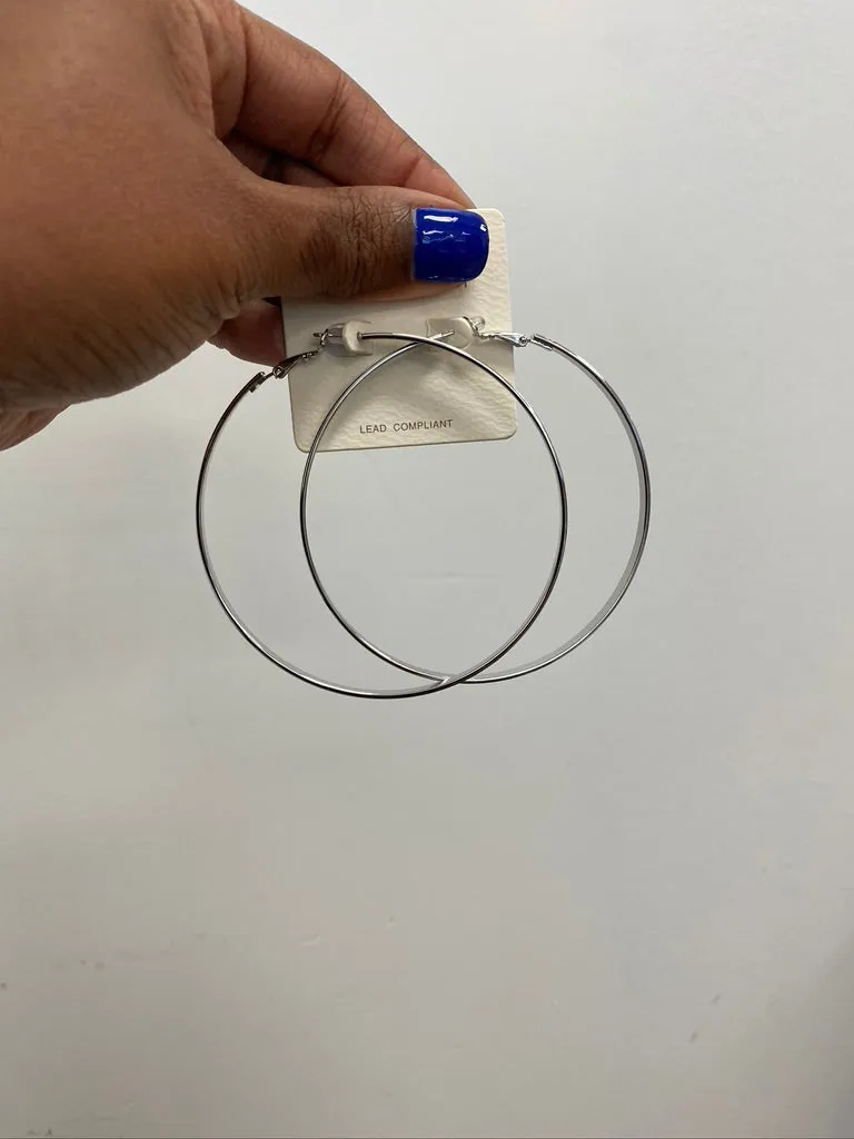 Basic Hoops - Silver
