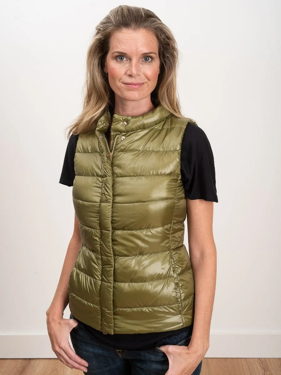 basic vest - matcha
