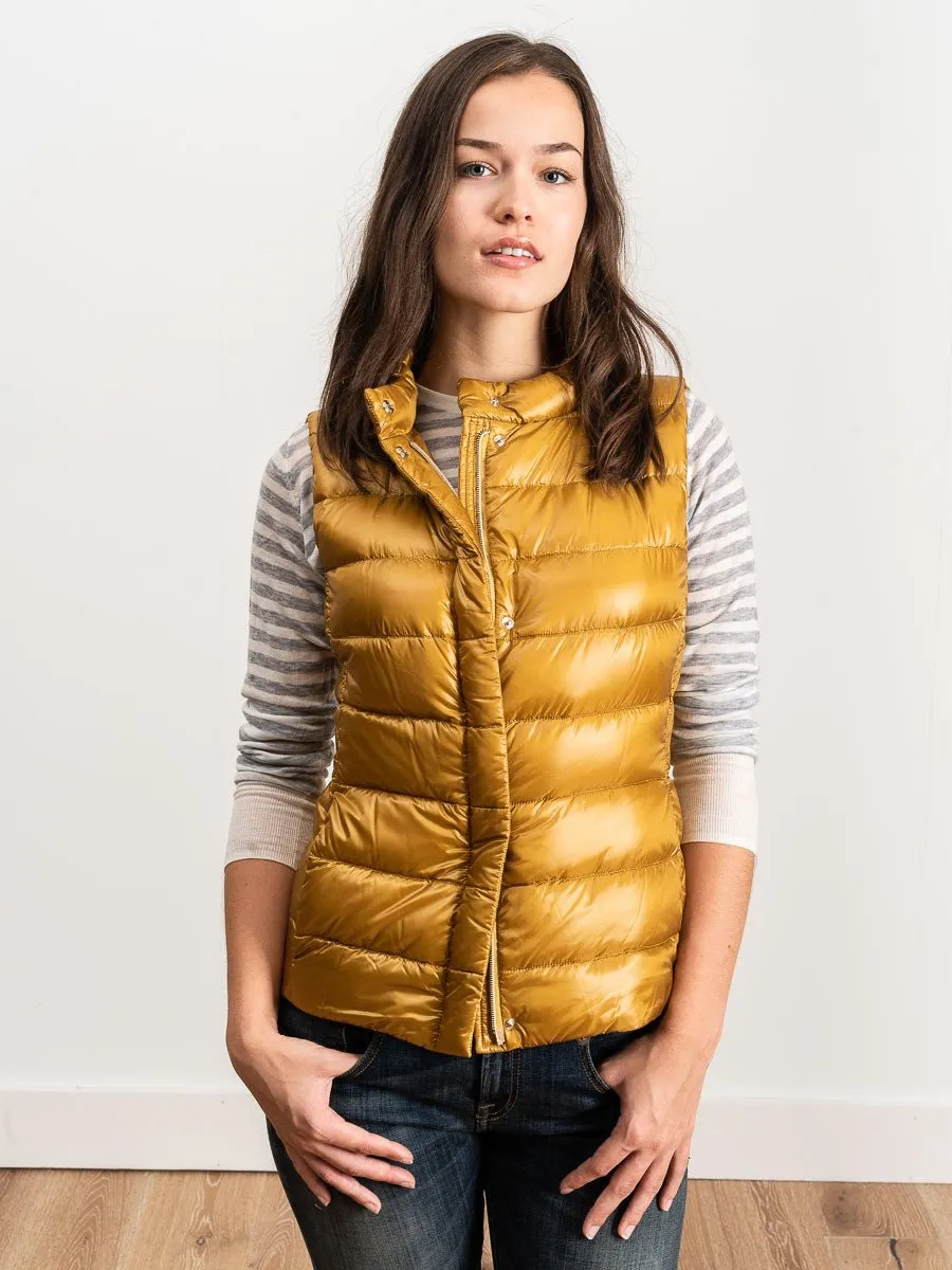 basic vest - mustard