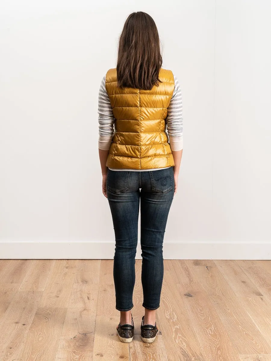 basic vest - mustard