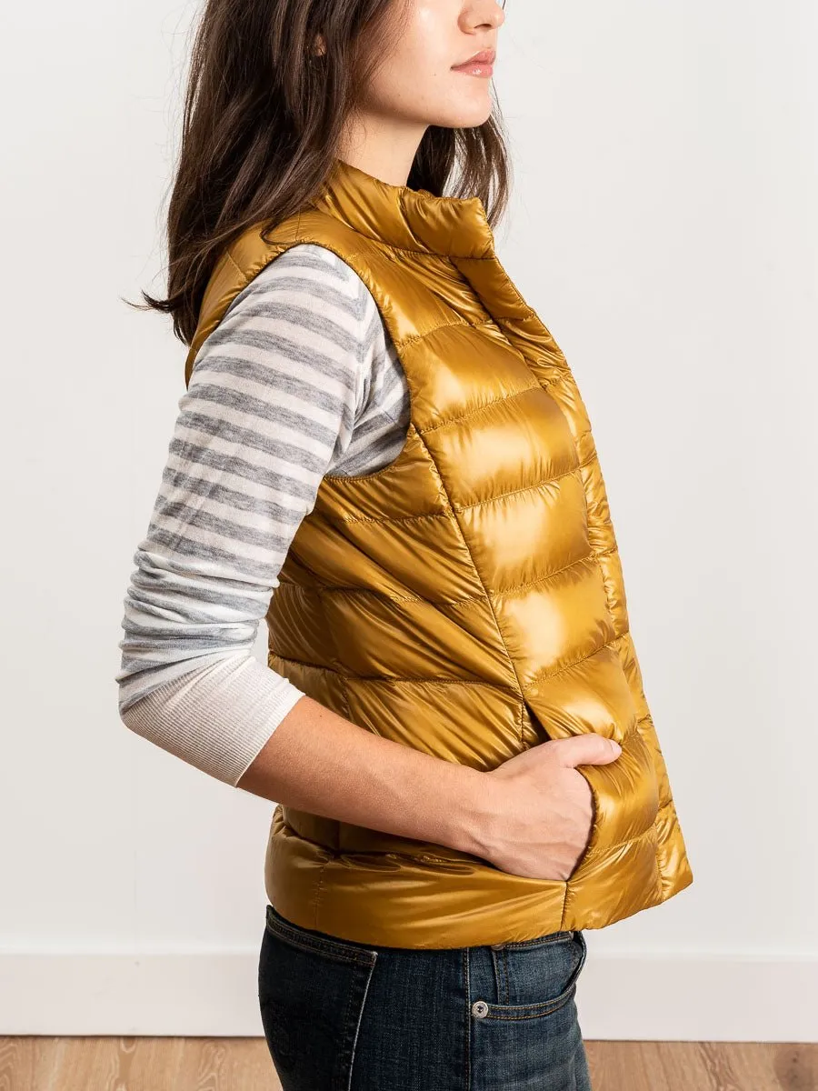 basic vest - mustard