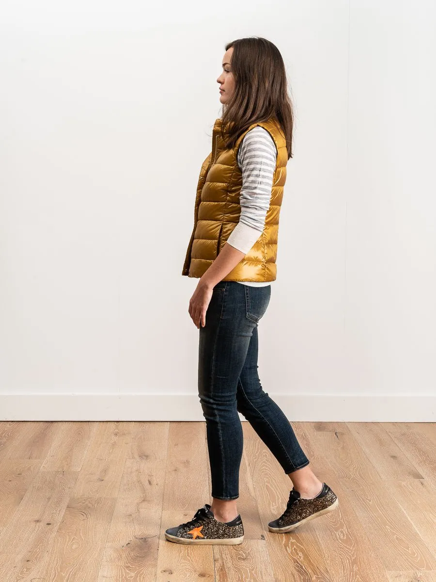 basic vest - mustard