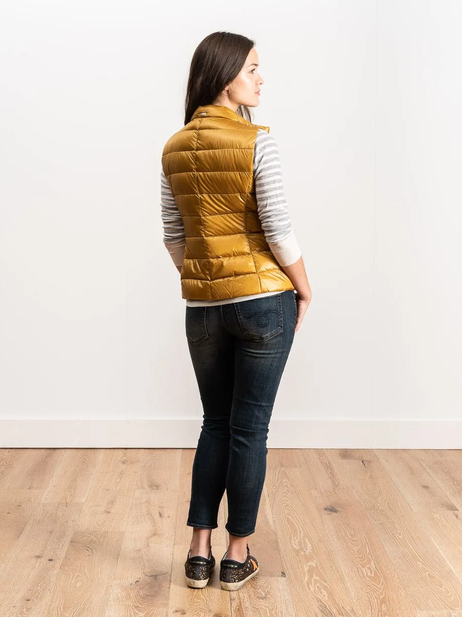 basic vest - mustard