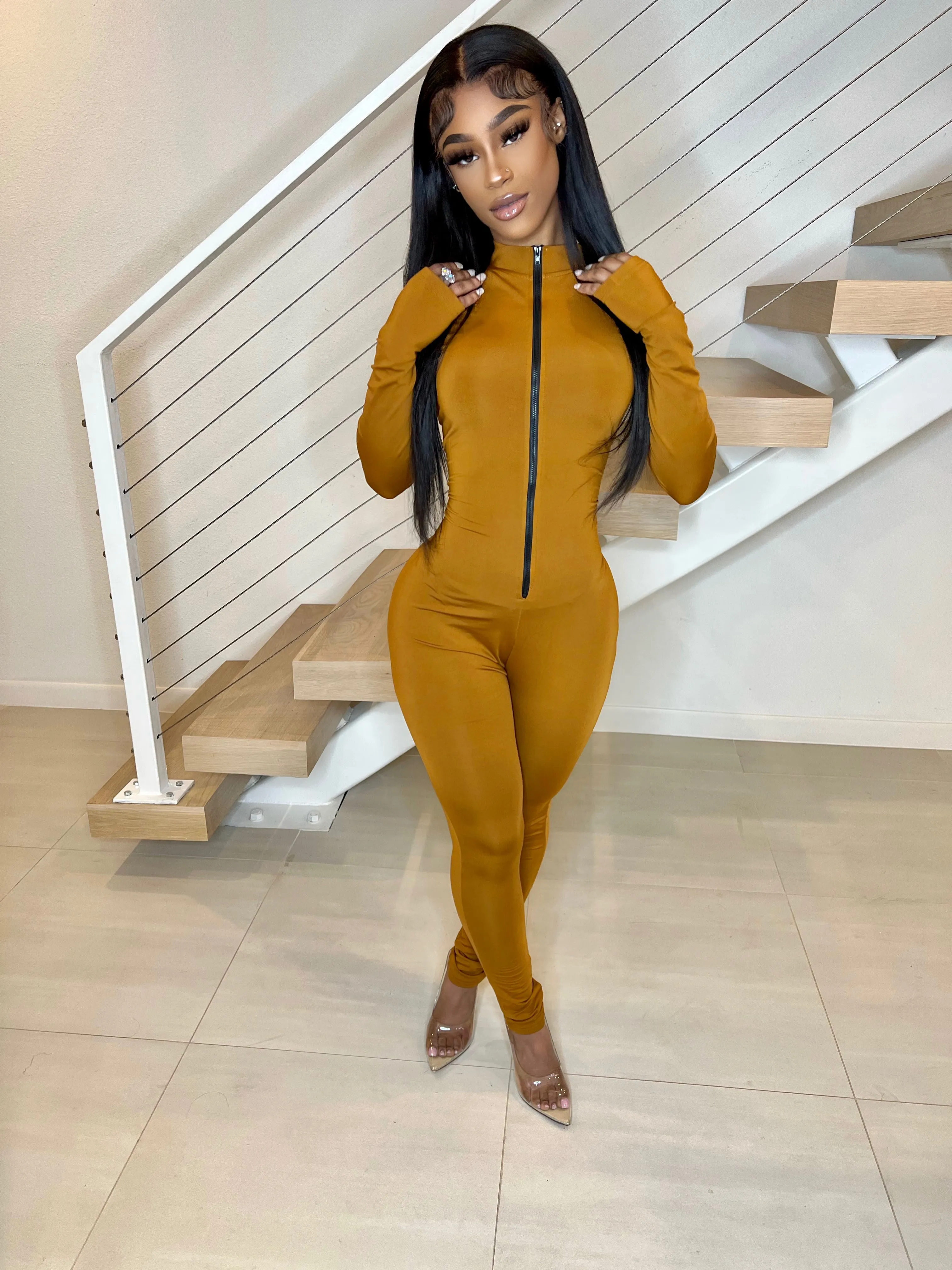 Basics jumpsuit (honey)
