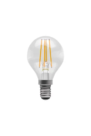 Bell 4W LED Filament Clear Round SES, 2700K 470 Lumens