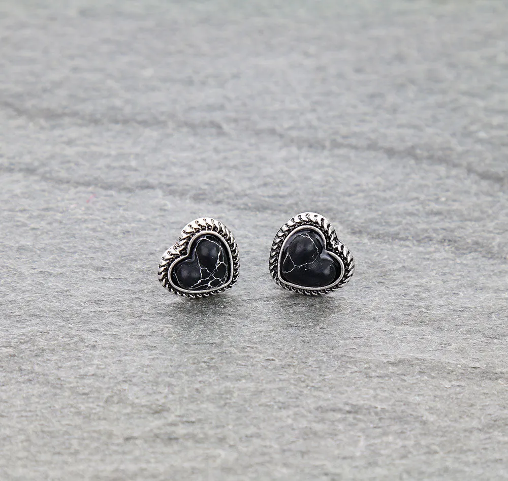 Billings Fashion Stud Earrings -Heart