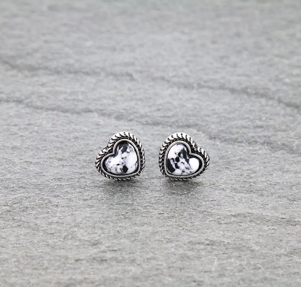 Billings Fashion Stud Earrings -Heart