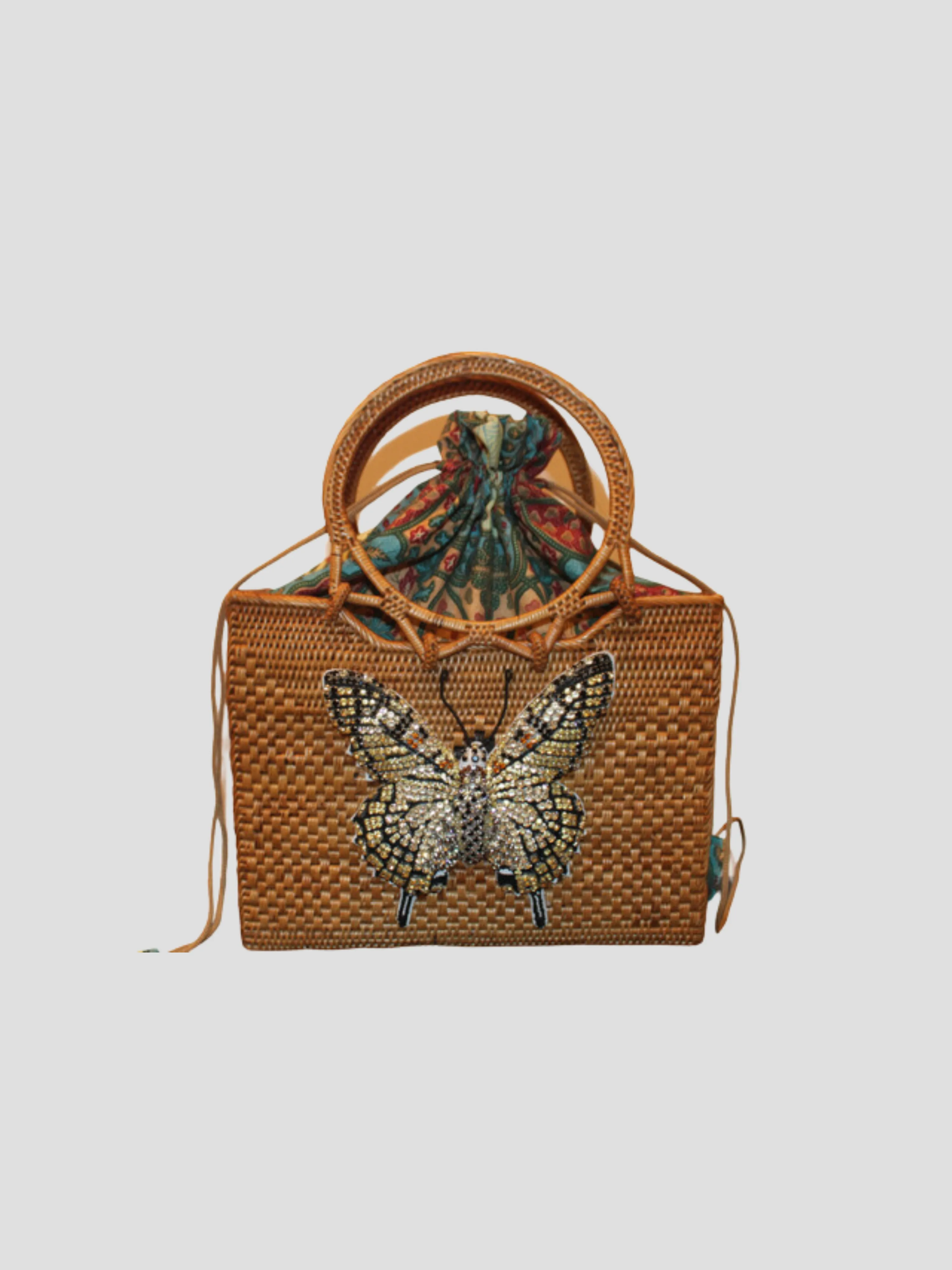 Black and Yellow Butterfly Handbag