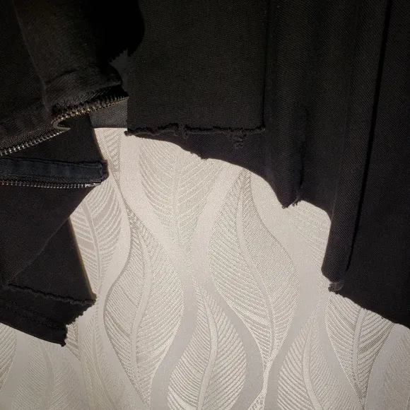 Blank NYC Faux Leather Draped Moto Jacket