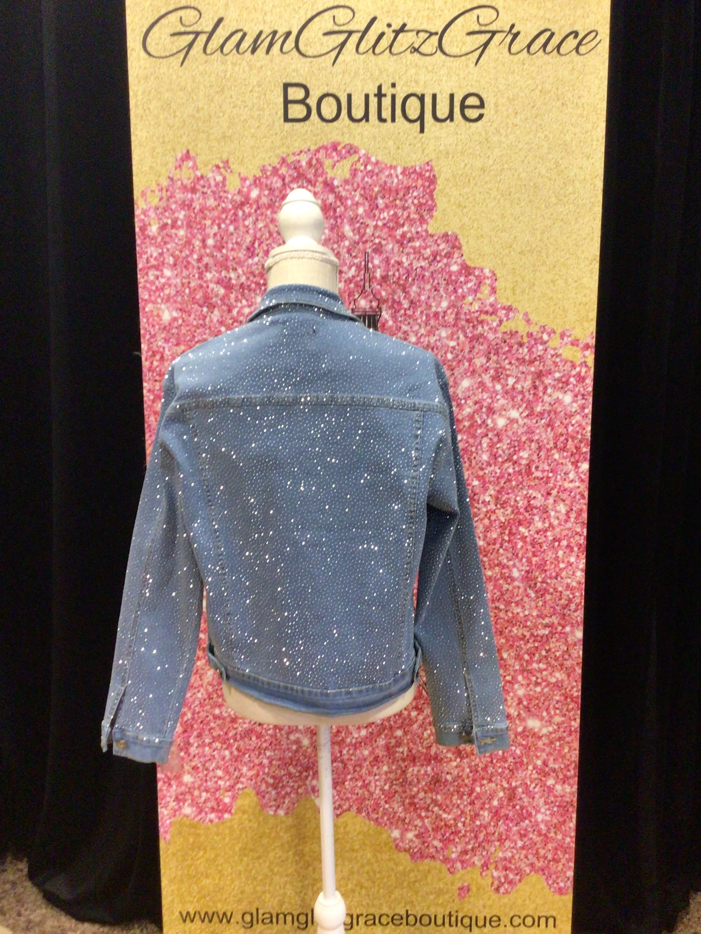 Bling Studded Jean Jacket