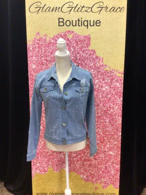 Bling Studded Jean Jacket