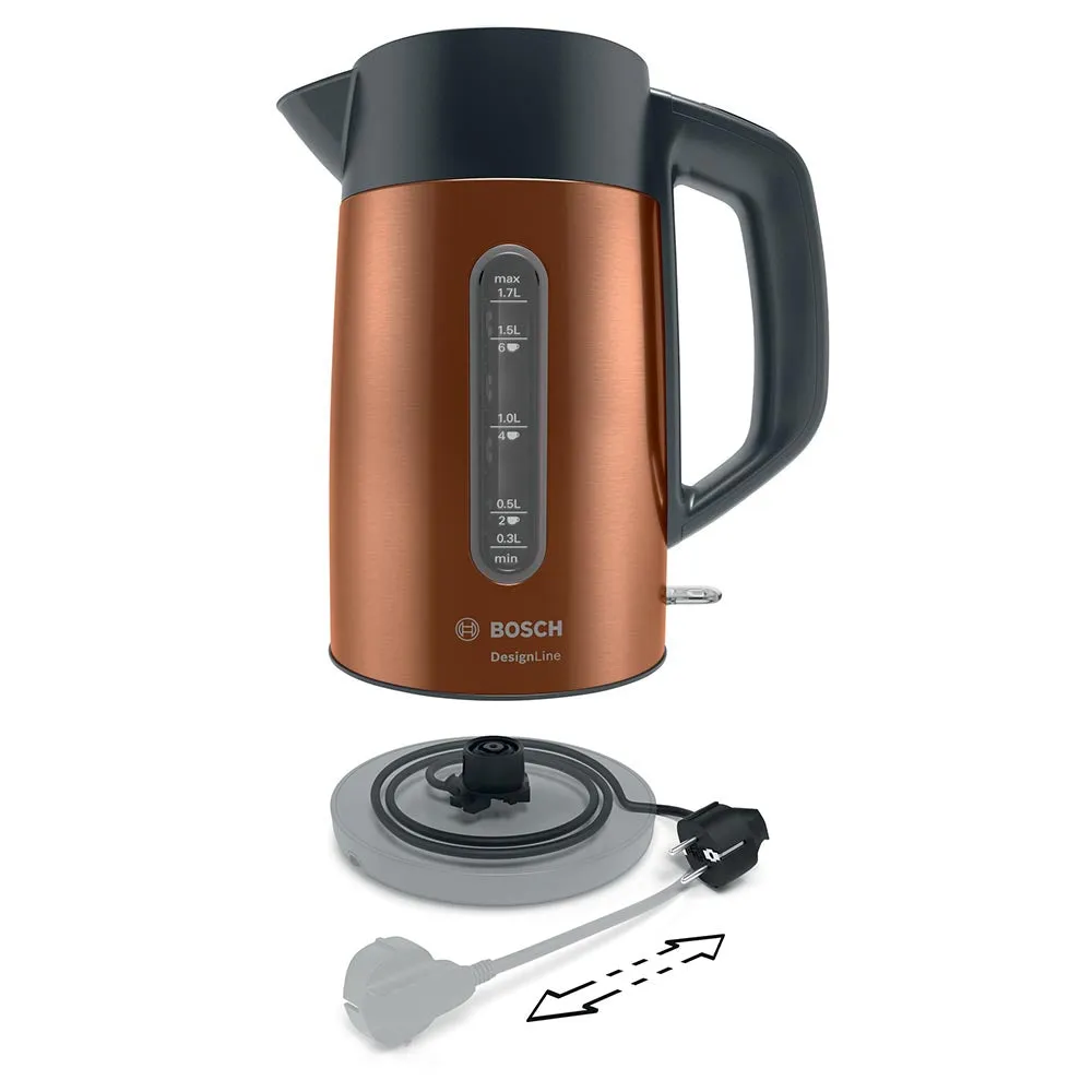 Bosch DesignLine Cordless Kettle 1.7L - Copper