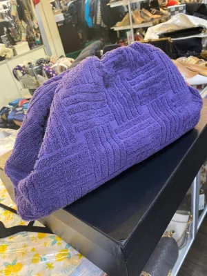 Bottega Veneta Purple Terry Oversized Clutch