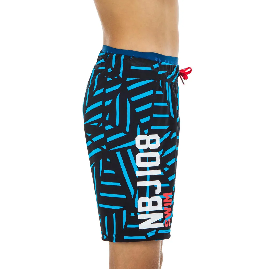 Boys’ Long Swimming Trunks 100 All Chin