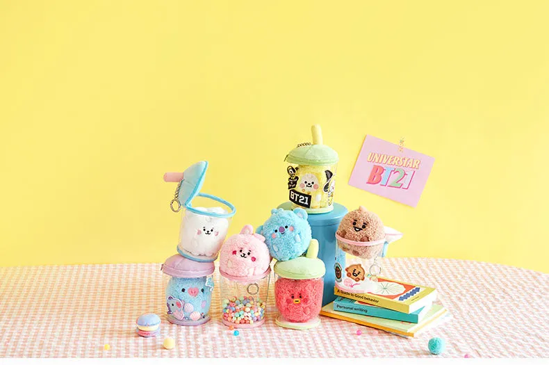 BT21 Bubble Tea plushie and cup