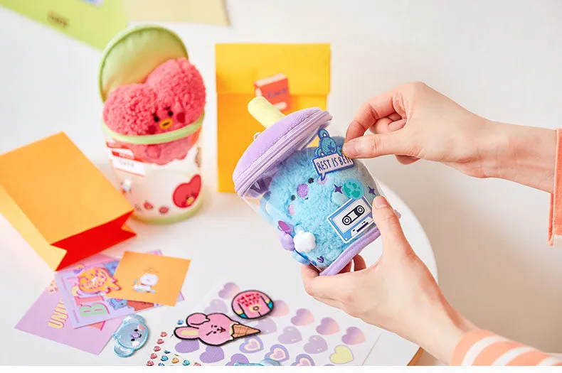 BT21 Bubble Tea plushie and cup