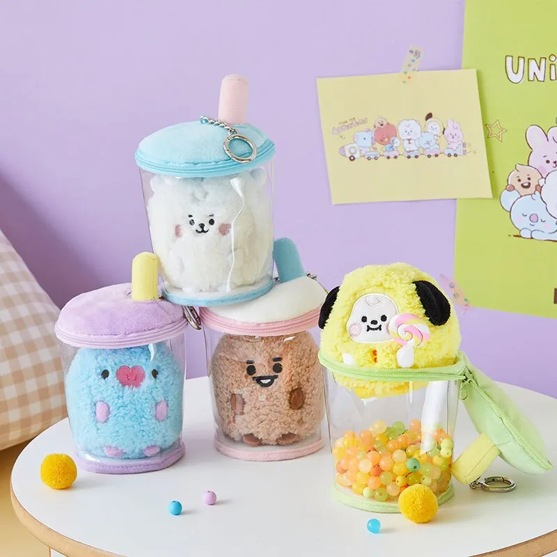 BT21 Bubble Tea plushie and cup