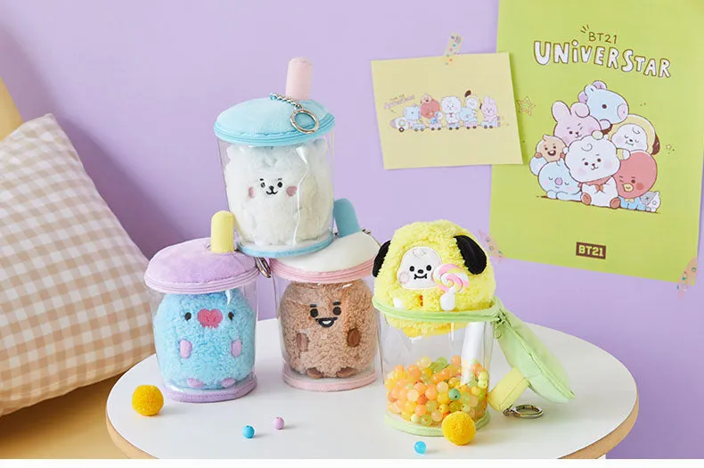 BT21 Bubble Tea plushie and cup
