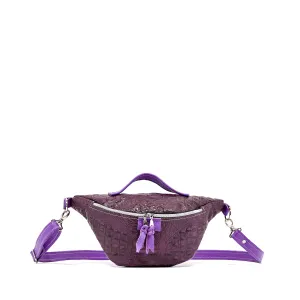 Bum Bag - All Embossed w/ Amethyst Croc