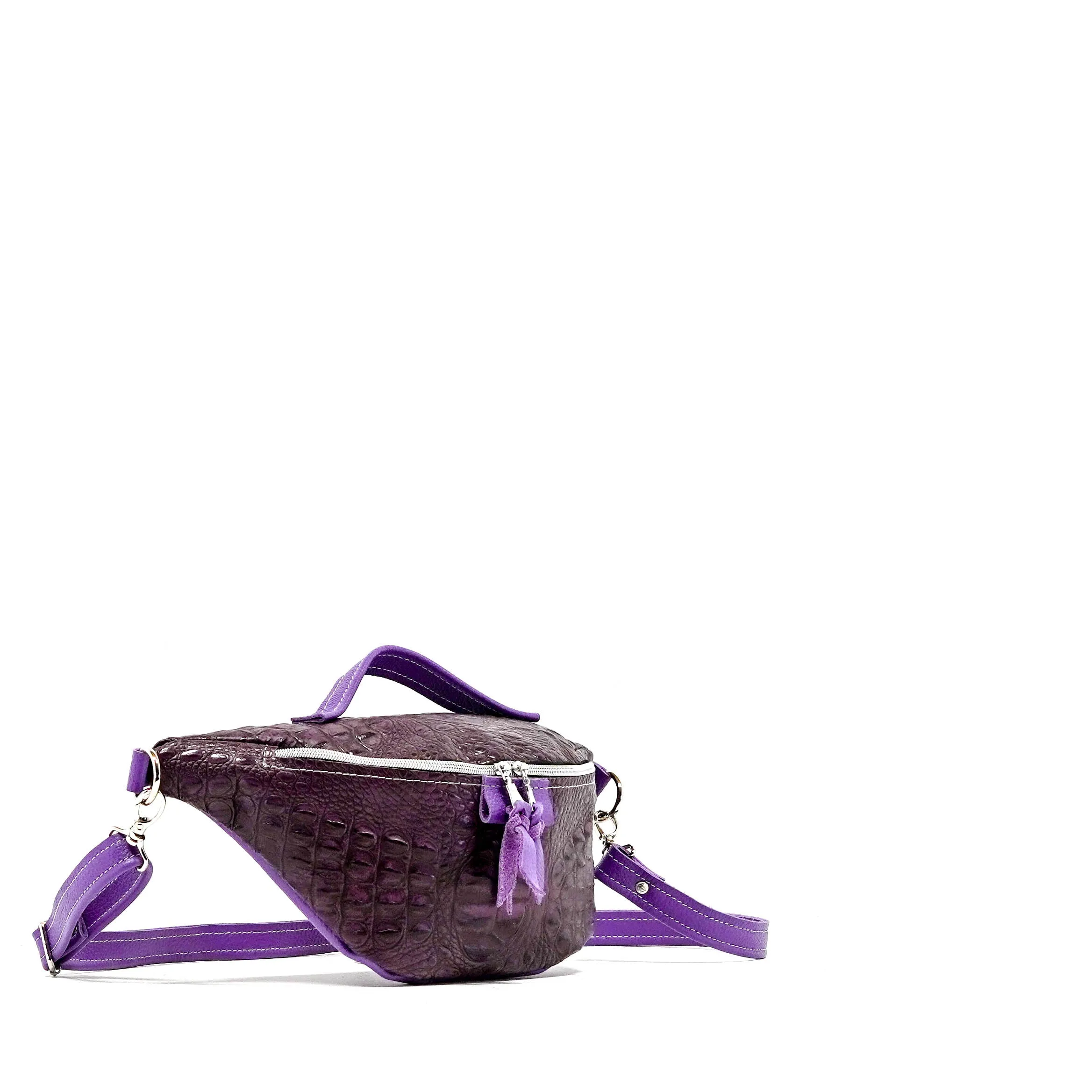 Bum Bag - All Embossed w/ Amethyst Croc