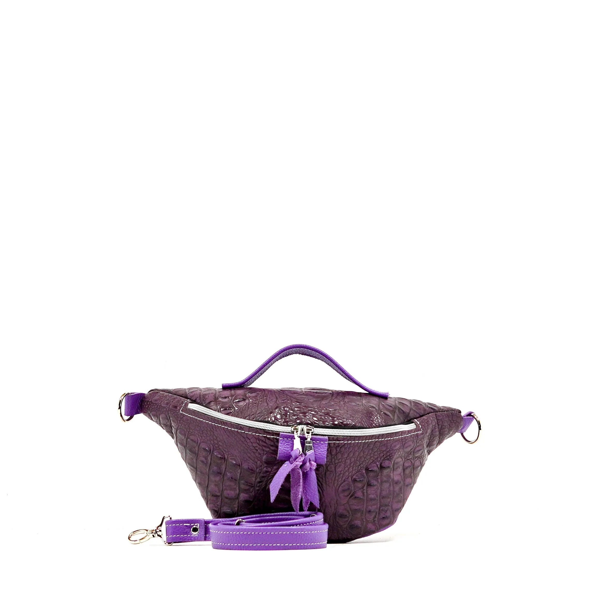 Bum Bag - All Embossed w/ Amethyst Croc