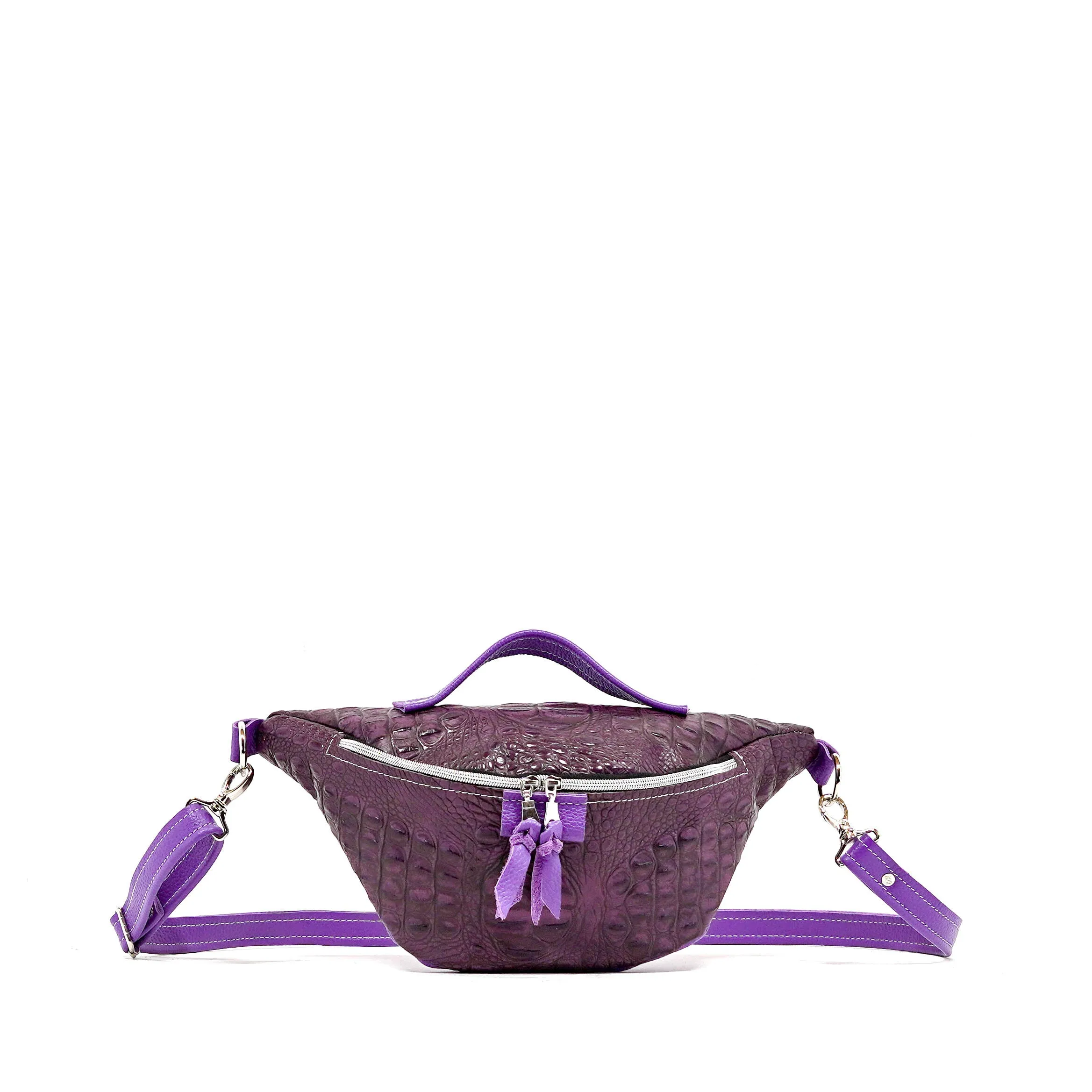 Bum Bag - All Embossed w/ Amethyst Croc