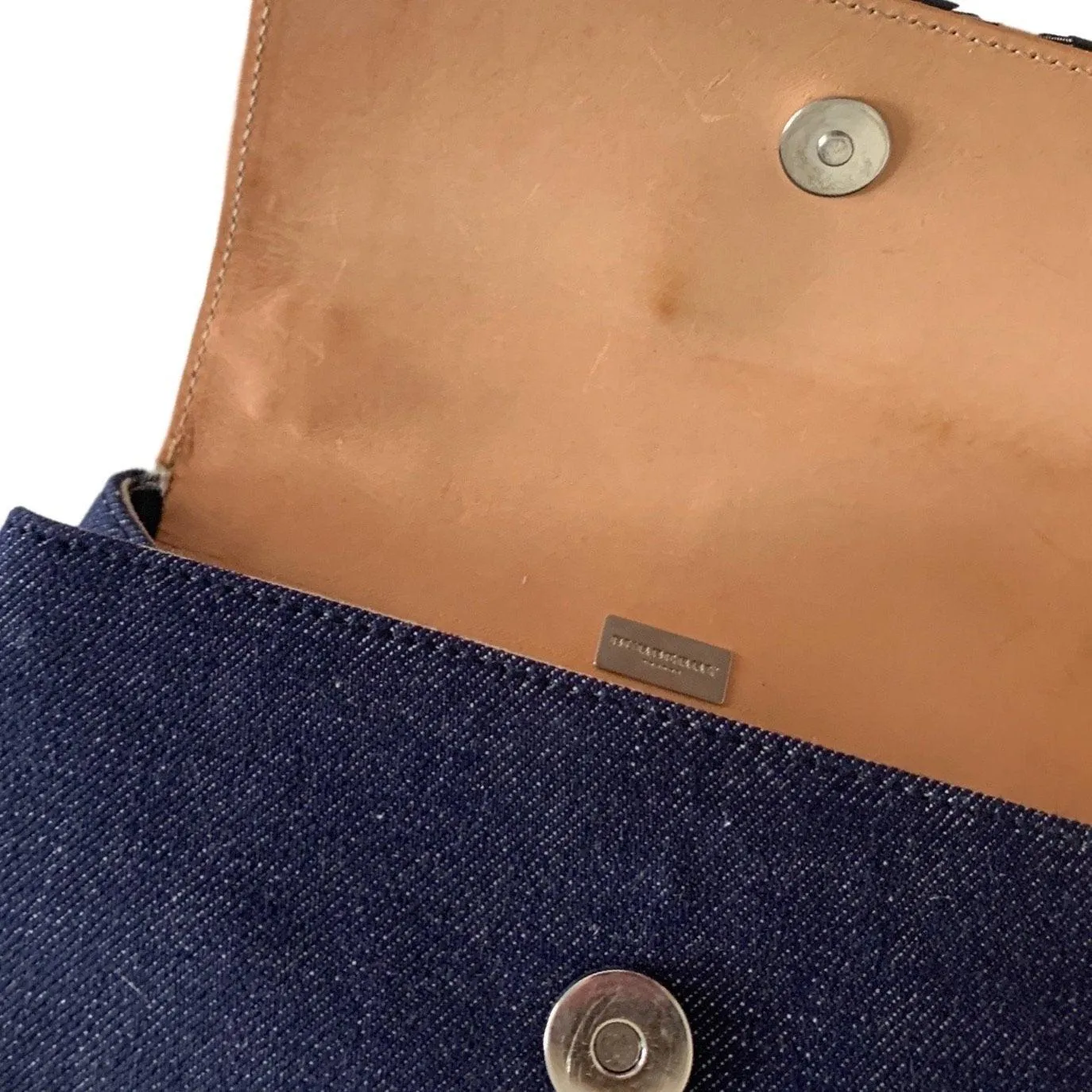 Burberry Denim Logo Chain Bag