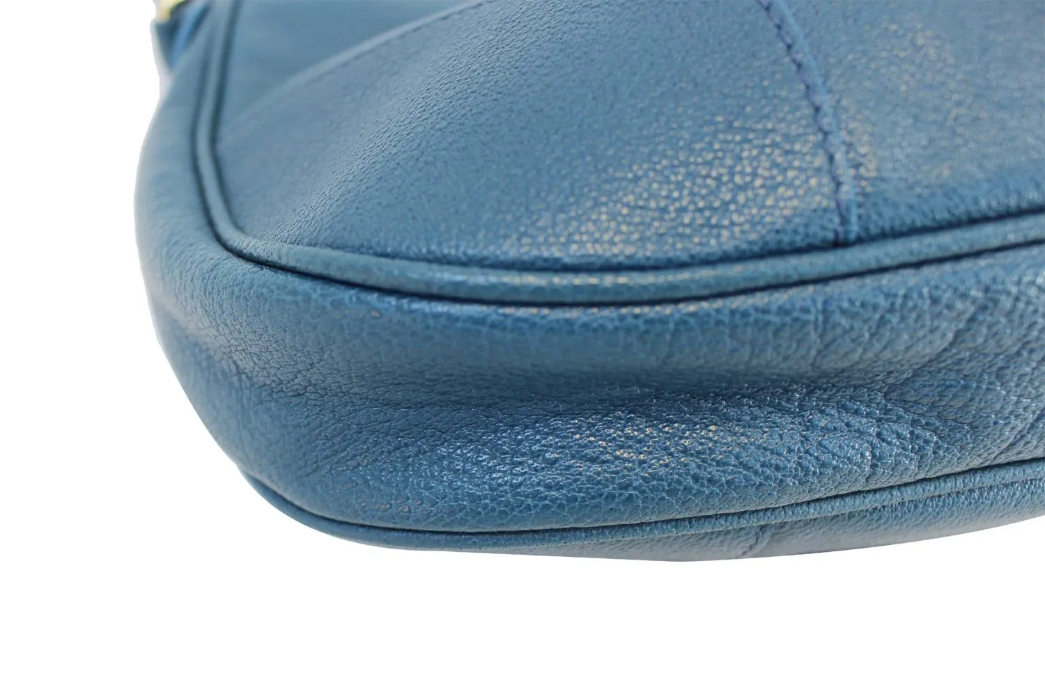 BURBERRY Hernville Leather Teal Small Hobo Bag - Sale