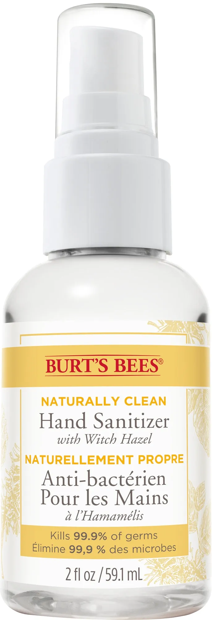 Burts Bees Naturally Clean Hand Sanitizer 59.1