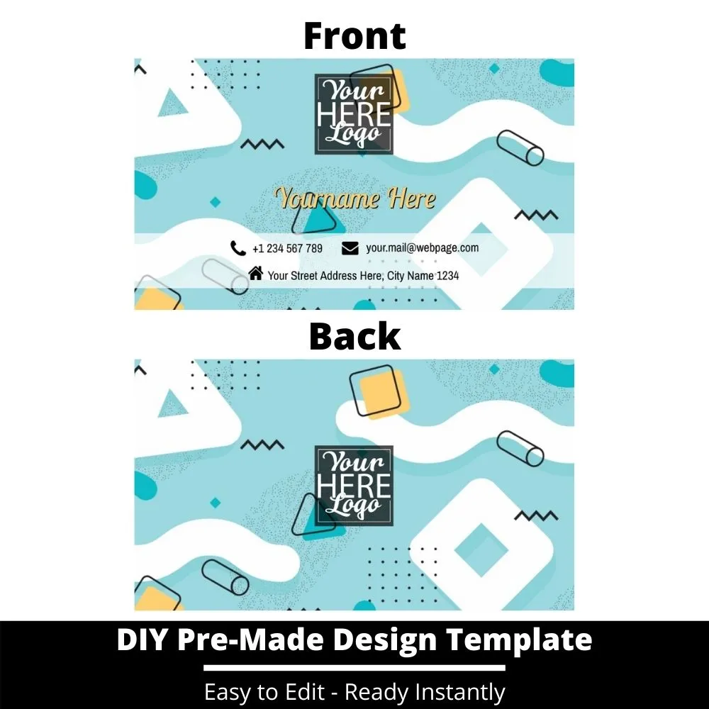 Business Card Design Template 238