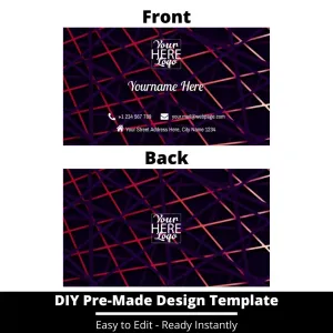 Business Card Design Template 85