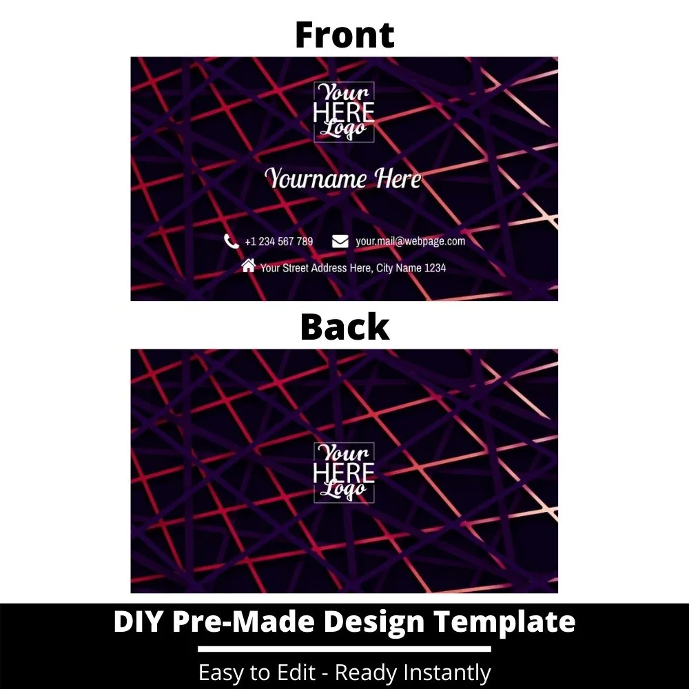 Business Card Design Template 85
