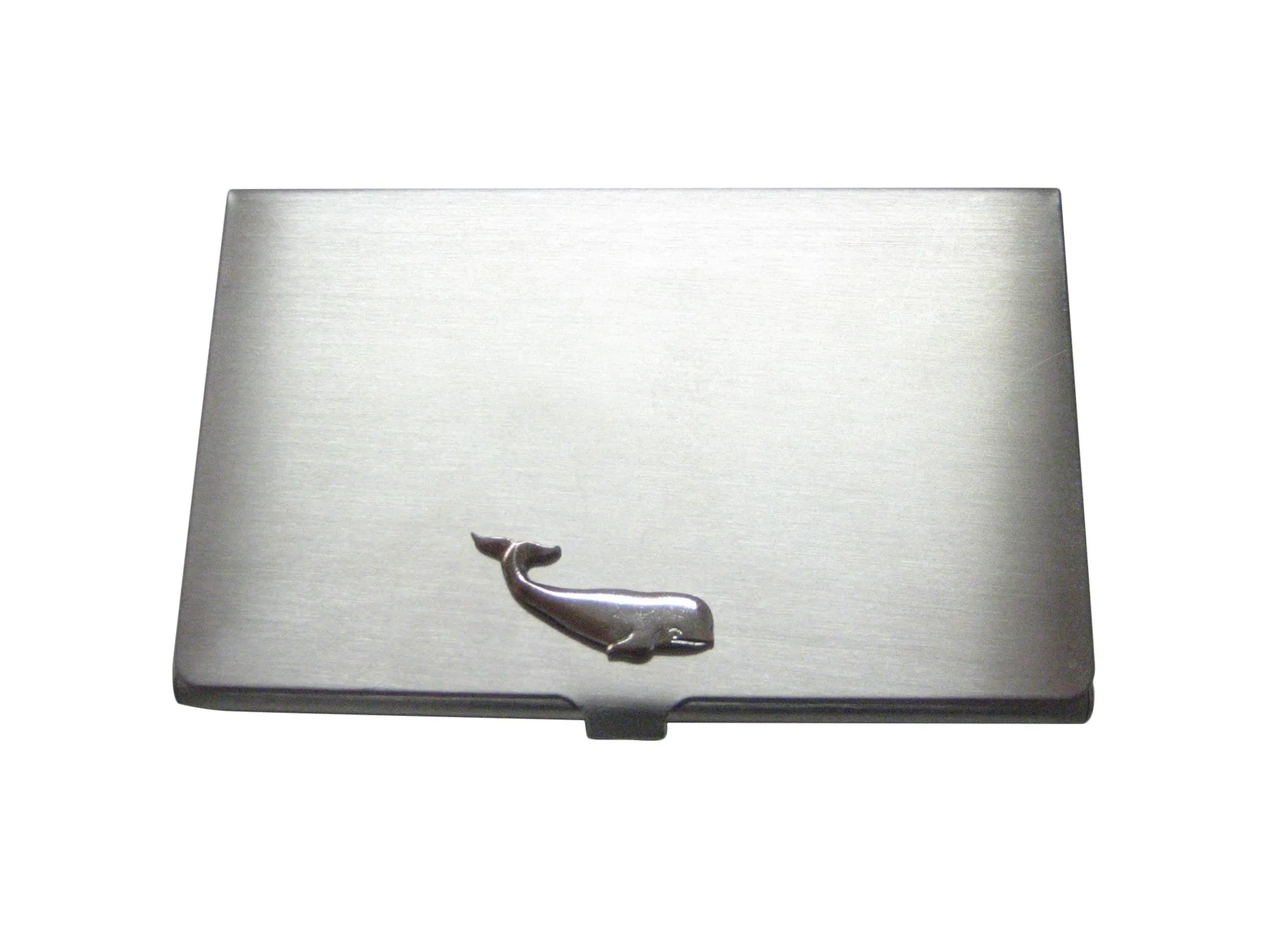 Business Card Holder with Whale Pendant