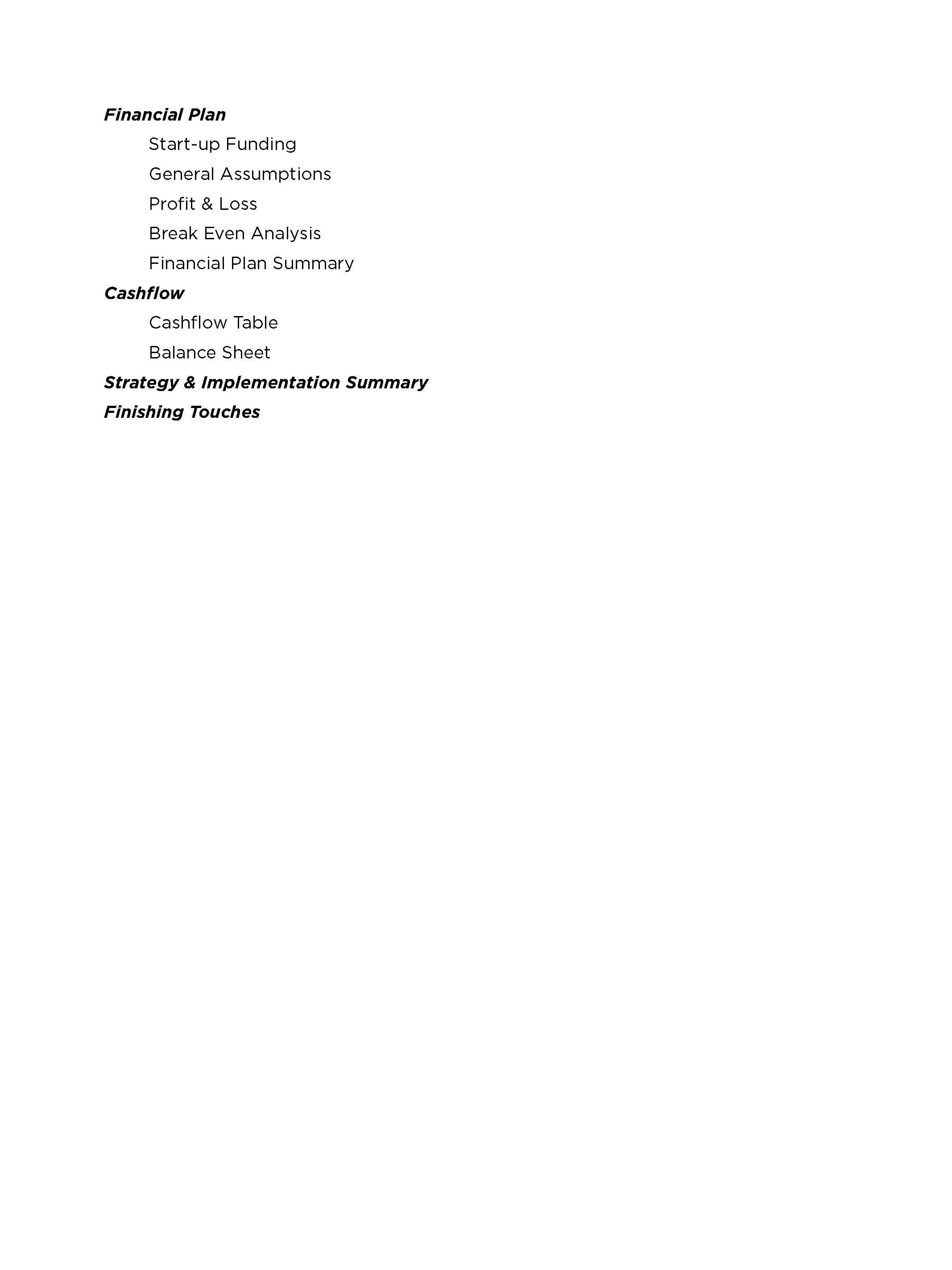 Business Plan Writing Guide